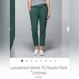 Lululemon street to studio pant size 12
